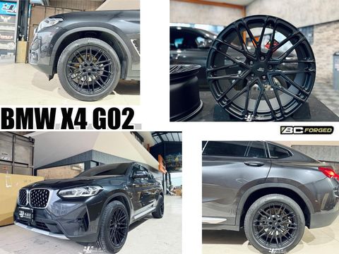BC FORGED EH186單片式 消光黑鍛造鋁圈 BMW x4 G02 G01 19吋 輪框