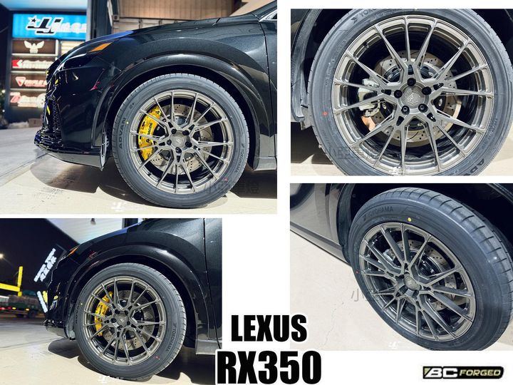 BC FORGED EH184 單片式 亮黑 鍛造鋁圈 LEXUS RX350 2025 21吋 輪框-2