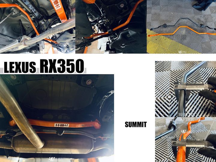 LEXUS RX350 2025 SUMMIT 五件式拉桿 搭配 後防傾桿-2