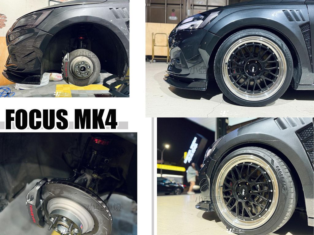 FOCUS MK4 NASHIN 世盟 N3 卡鉗 大四活塞 355 搭配新式浮動碟-1