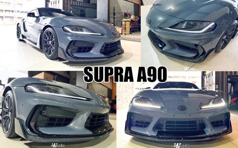 SUPRA A90 ADRO前保桿賣82000+改裝前保桿乾碳前下巴賣38000