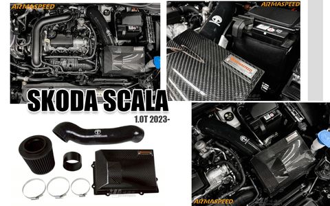 SKODA SCALA 1.0T 2023年 ARMA 碳纖維 進氣套件 賣14300