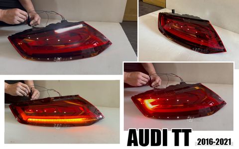 AUDI TT 16-21 紅白動態跑馬尾燈-1
