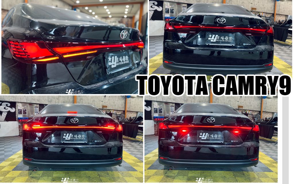 CAMRY9 紅殼 動態貫穿式跑馬尾燈-4