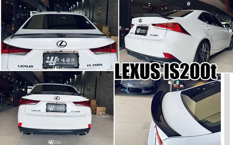 IS300H IS200t IS300 F-sport 碳纖維卡夢尾翼