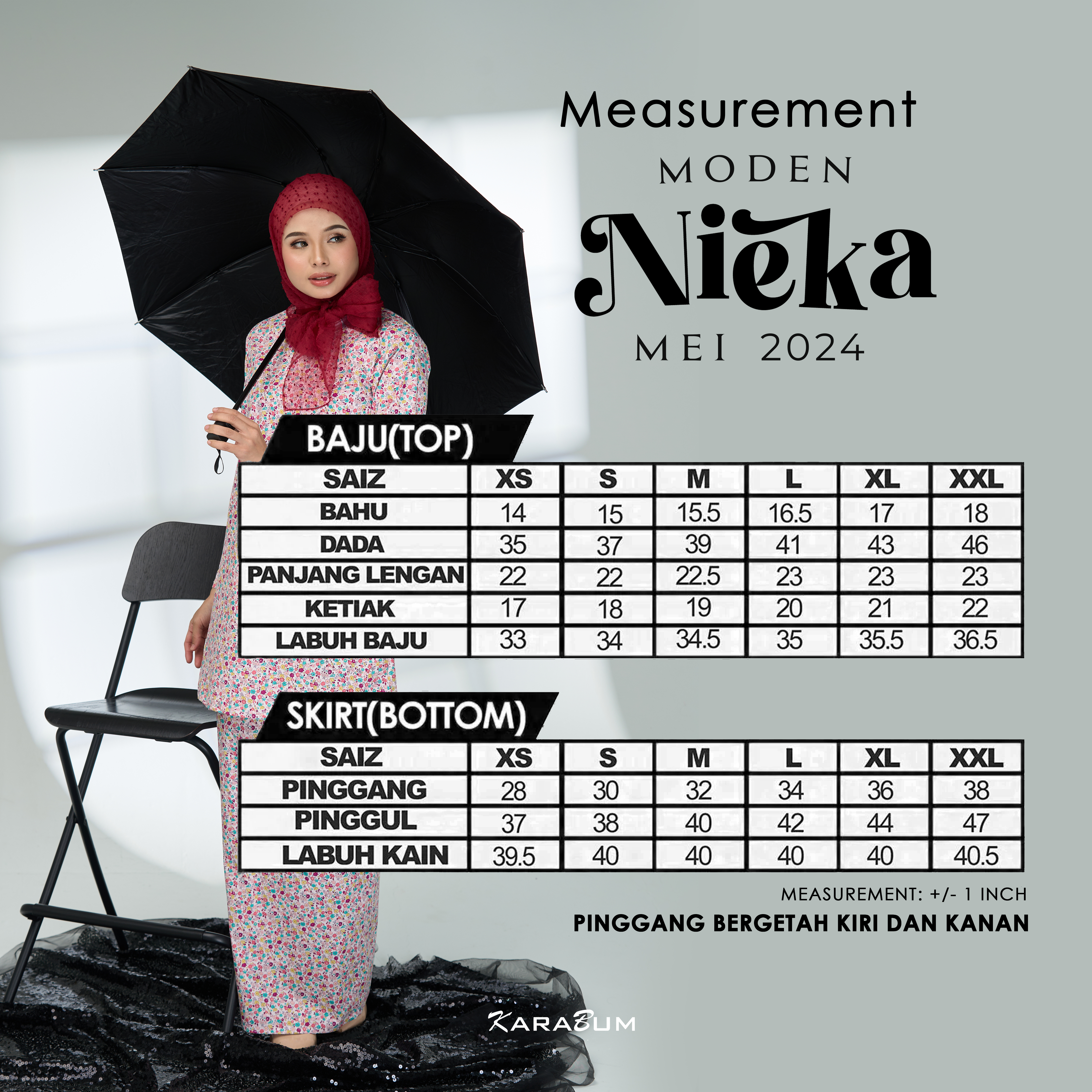 Measurement Moden Nieka May