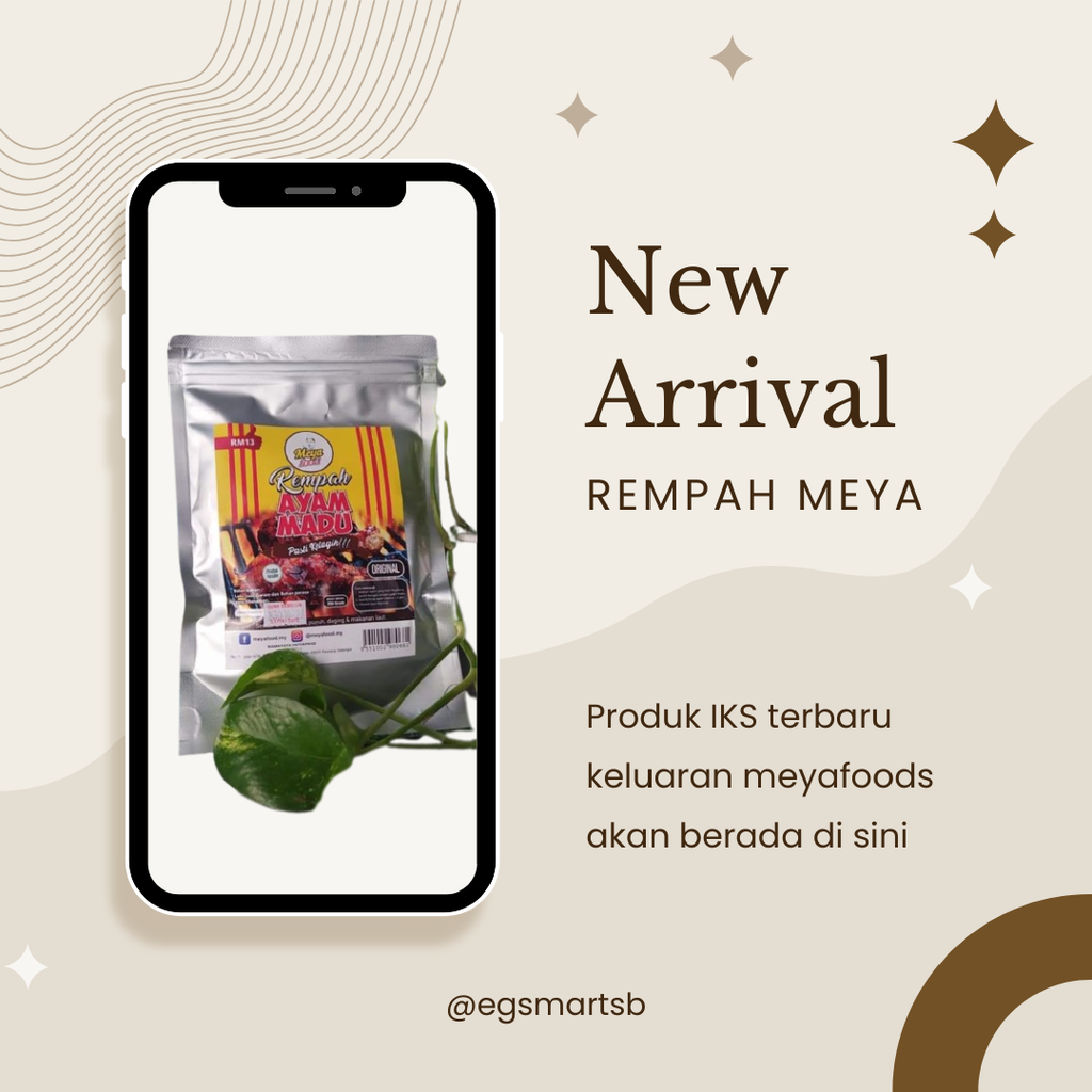 Phone Mockup Rempah Meyafoods Ayam Goreng Madu New Arrival  Instagram Post