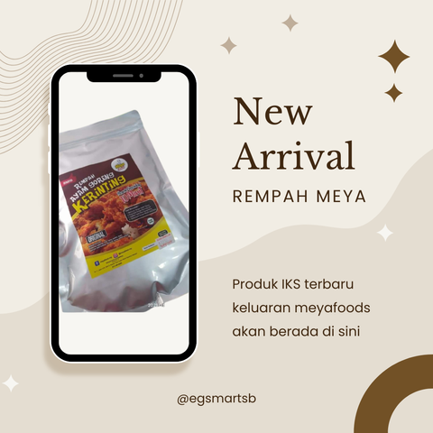 Phone Mockup Rempah Meyafoods Ayam Goreng Kerinting New Arrival  Instagram Post