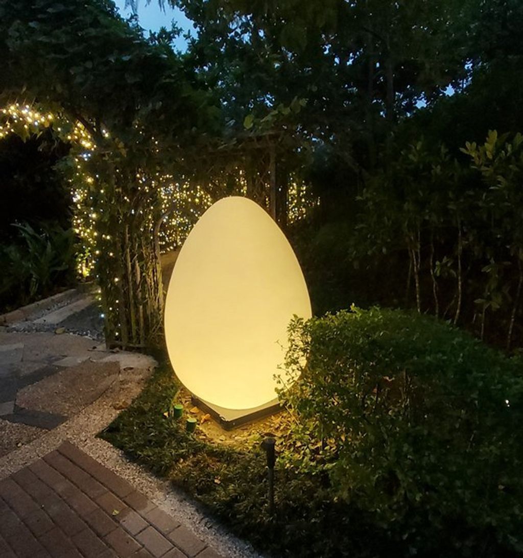 發光圓球燈落地燈 創意草坪裝飾 插地草坪燈 可變色戶外景觀燈