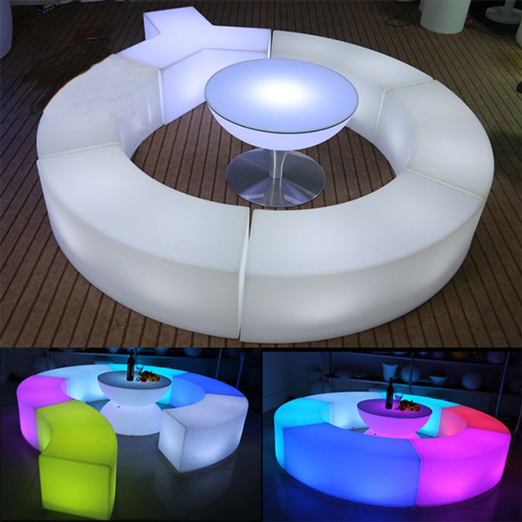 廣場民宿景區遊樂設施 LED租借 led露天休閒椅