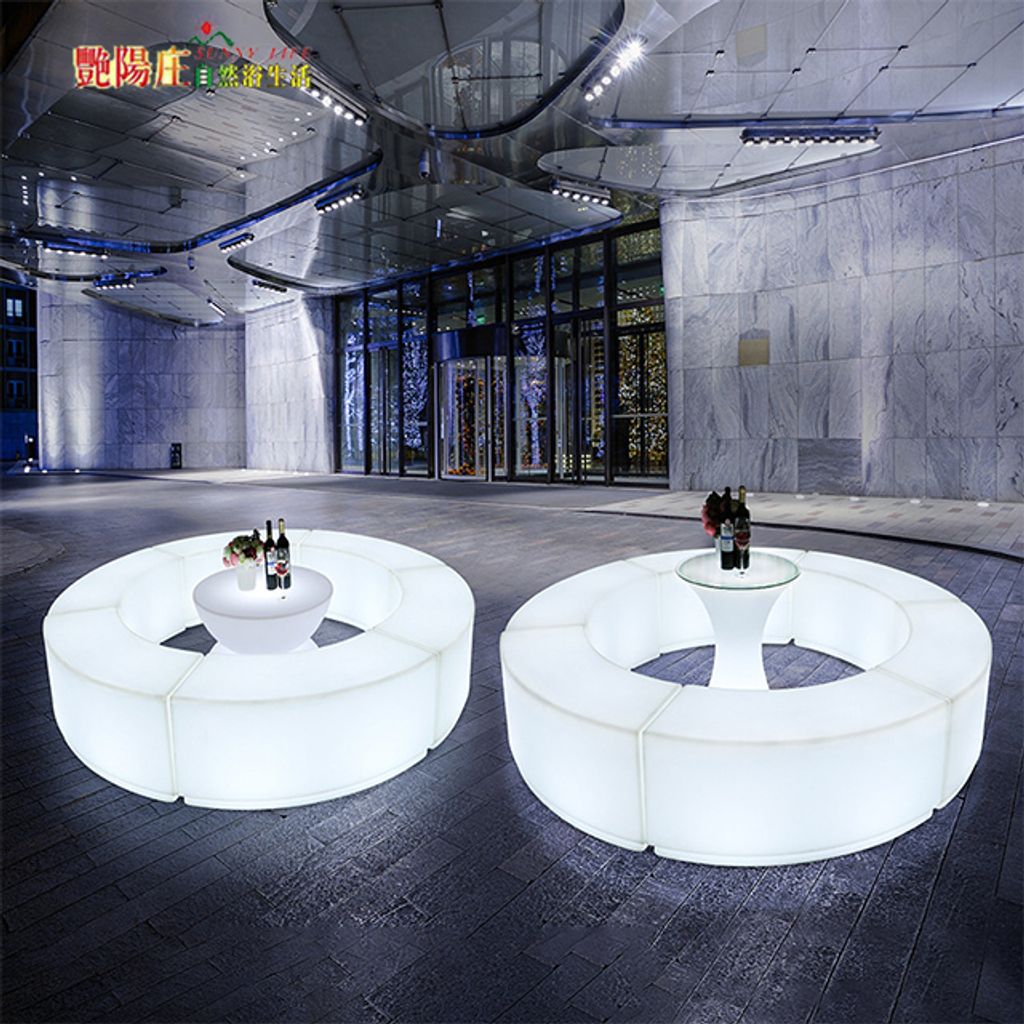 LED 發光椅燈 酒吧夜店發光傢俱 七彩戶外景觀