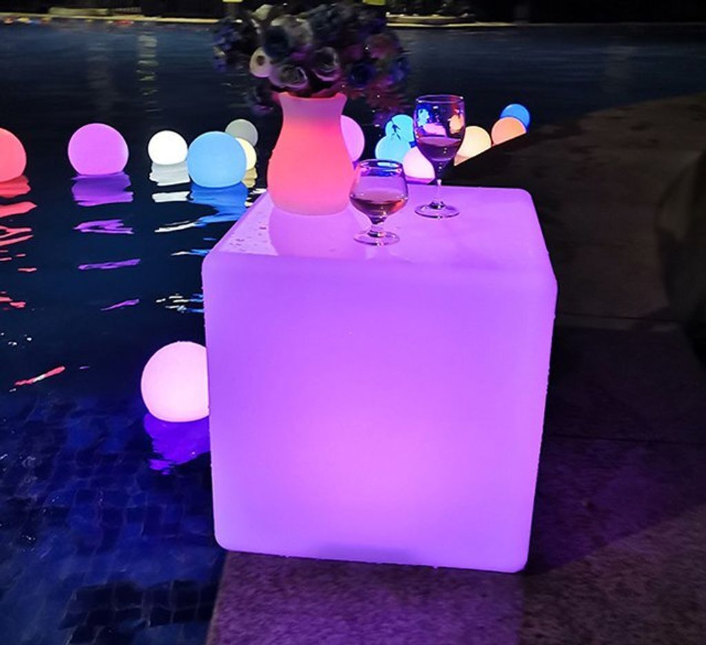 發光圓球燈 防水庭院燈 超亮圓球燈 LED七彩發光