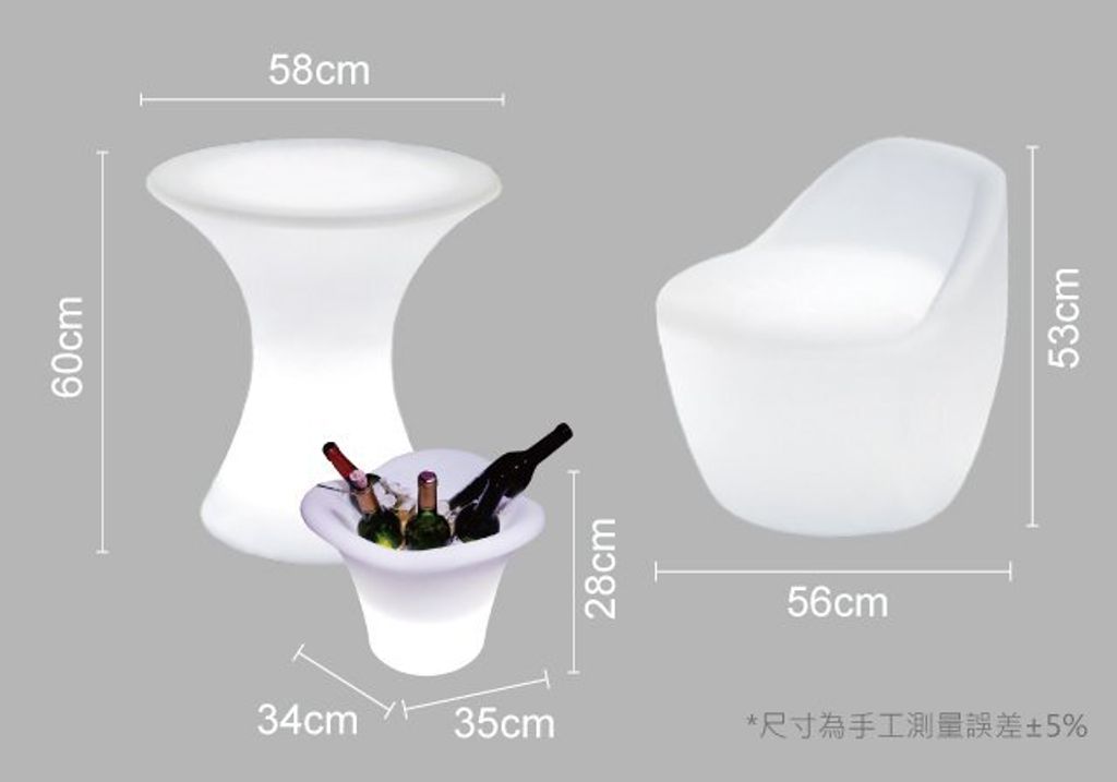 LED 咖啡桌 發光桌 裝飾燈  網美燈 打卡燈 民宿 露營區 餐酒館 酒吧