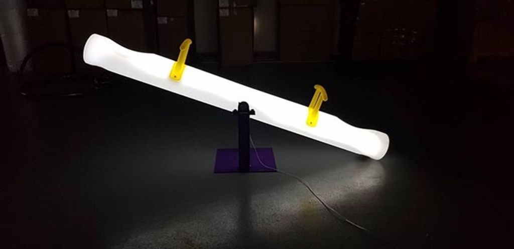 露天休閒椅 兒童發光蹺蹺板