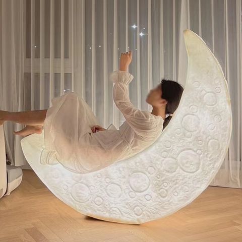 LED 月亮躺椅 戶外景觀燈 酒店別墅景觀燈裝飾 草坪裝飾