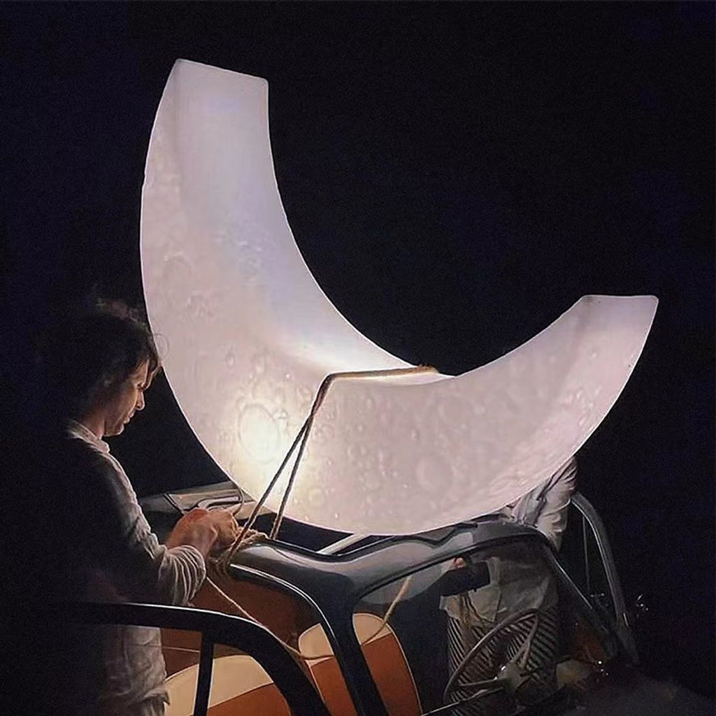 氛圍落地燈 網紅派對 戶外防水七彩月亮 庭院景觀燈