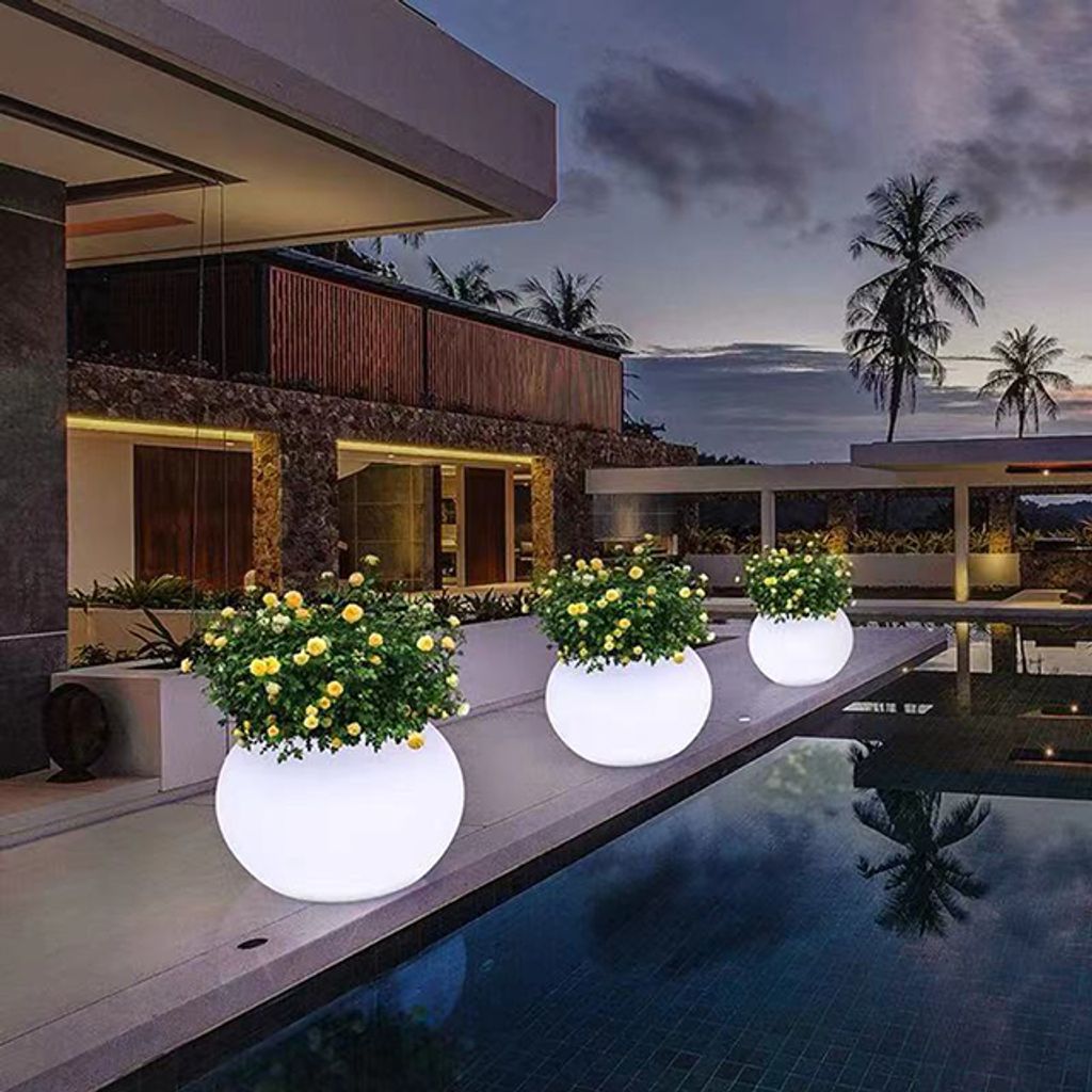 發光圓球燈 戶外氛圍燈 PE防水景觀燈