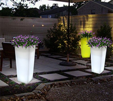 戶外景觀燈 LED裝飾燈 婚慶活動擺件燈 創意led花盆燈