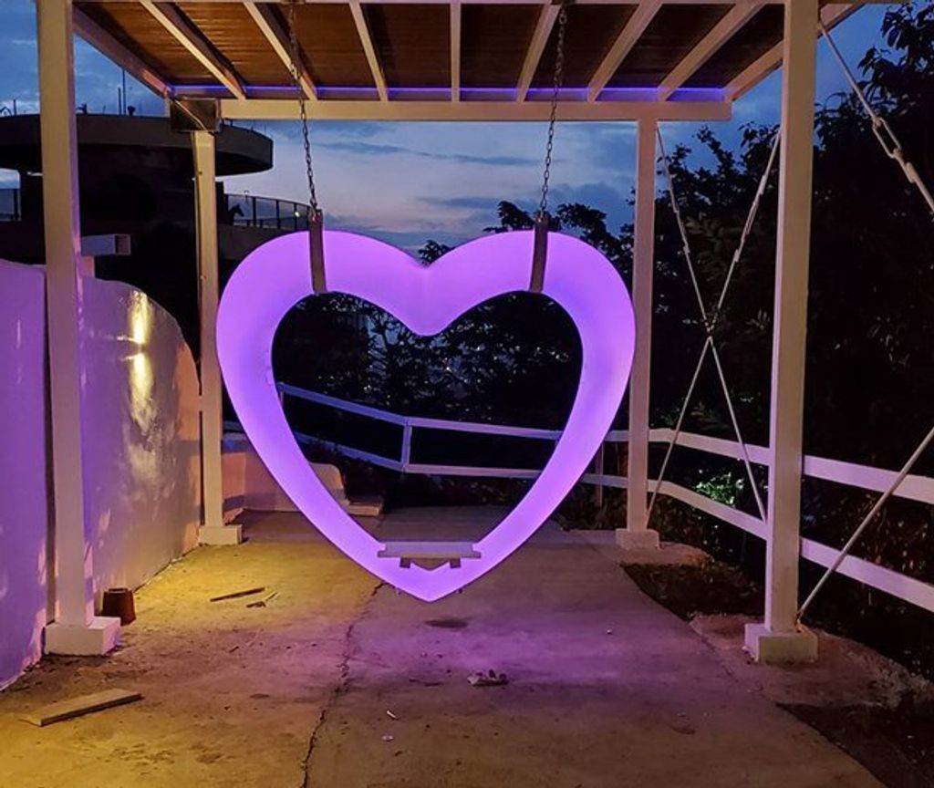 LED 愛心鞦韆燈 跨年活動 求婚佈置