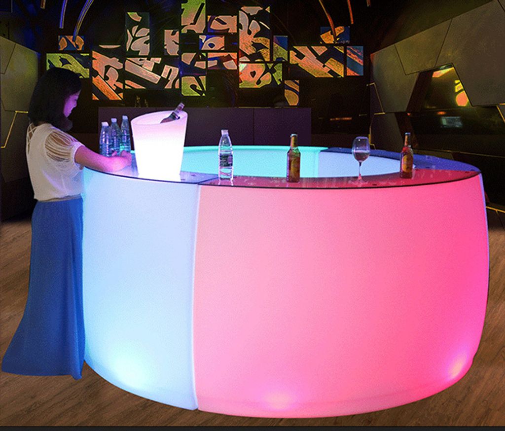 奇幻燈光效果 夜景餐廳 LED發光家具