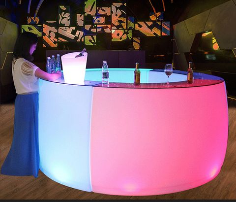 奇幻燈光效果 夜景餐廳 LED發光家具