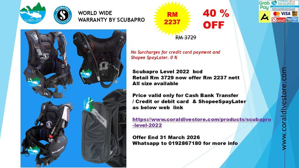 1 scubapro level marc h2026