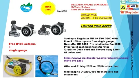mk19 g260  scubapro r105 octopus aand fee gauge