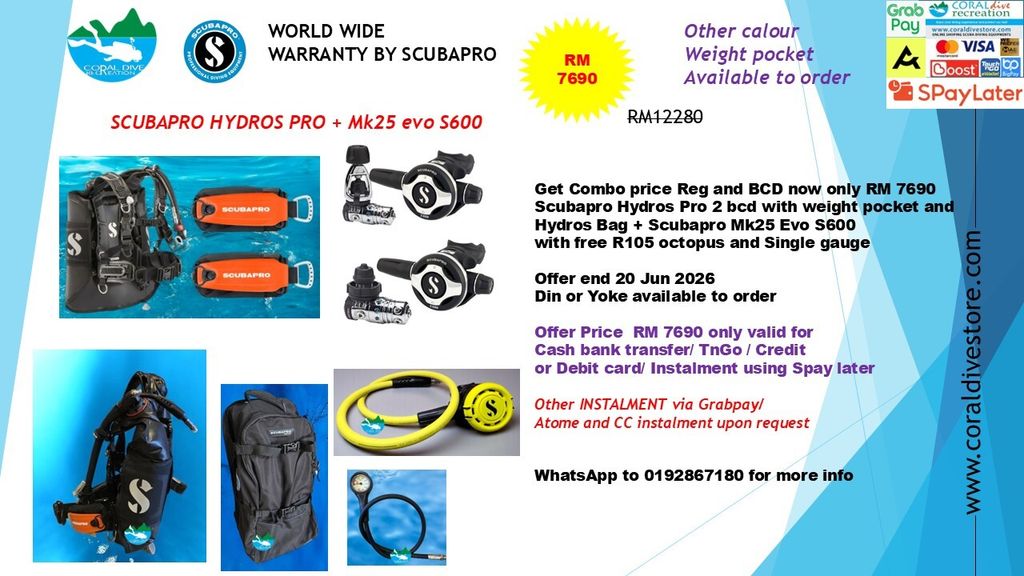 hydros pro2with  POCKET AND MK25 S600