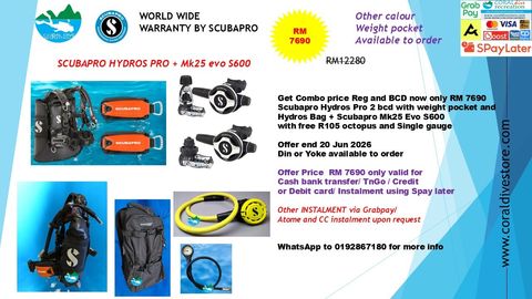 hydros pro2with  POCKET AND MK25 S600