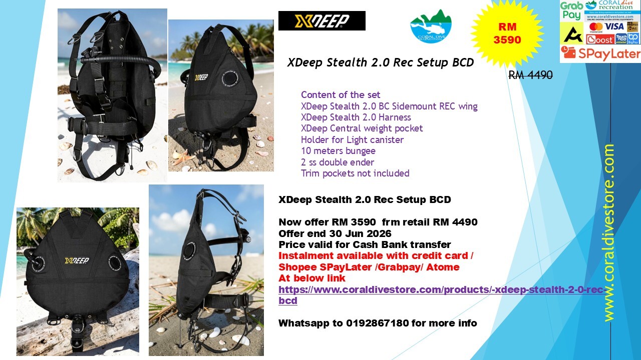 XDeep Stealth 2.0 Rec Setup Sidemount Bcd – CORAL DIVE STORE
