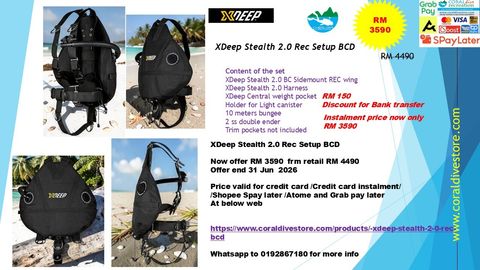 xdeep bcd  stealth 2.. REC set up BCD
