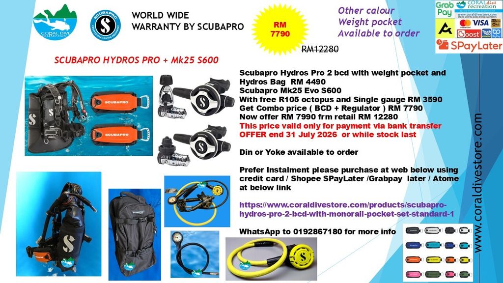 hydros pro2with  POCKET AND MK25 s600 RM 7790