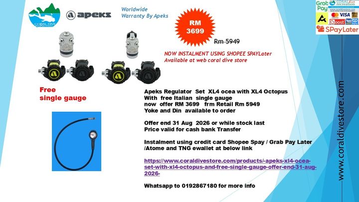 apeks xl4 ocea with grey