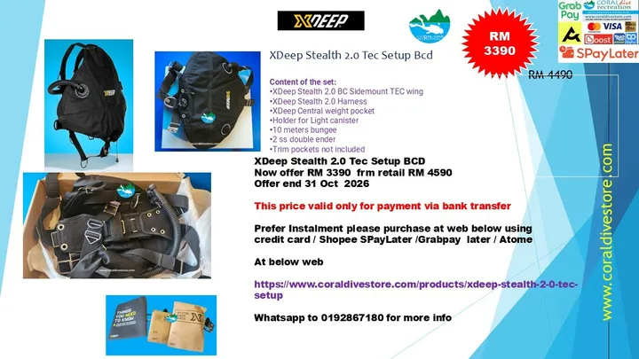 xdeep bcd  stealth 2. tec set up