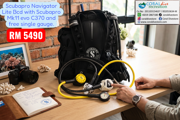 1 a  scubapro mk11 evo c370 navigator