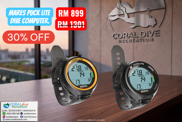 1 MARES PUCK LITE DIVE COMPUTER