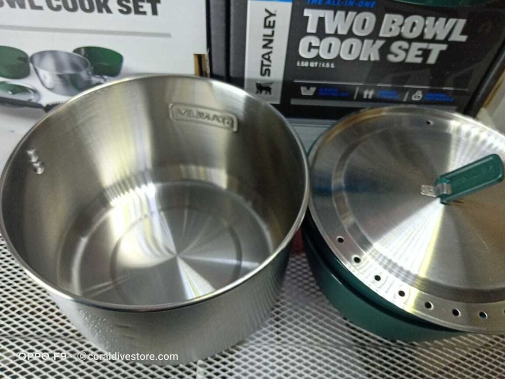 Stanley Adventure All-in-One Two Bowl Camp Cook Set - Stainless Steel 