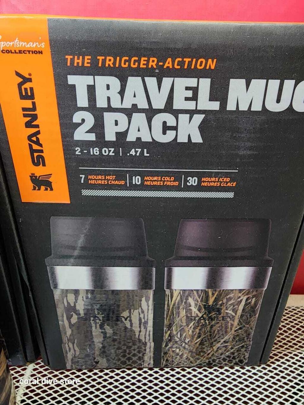 Stanley Classic 16oz Trigger Action Travel Mug Twin Pack -  Bottomland/Shadow Grass Habitat