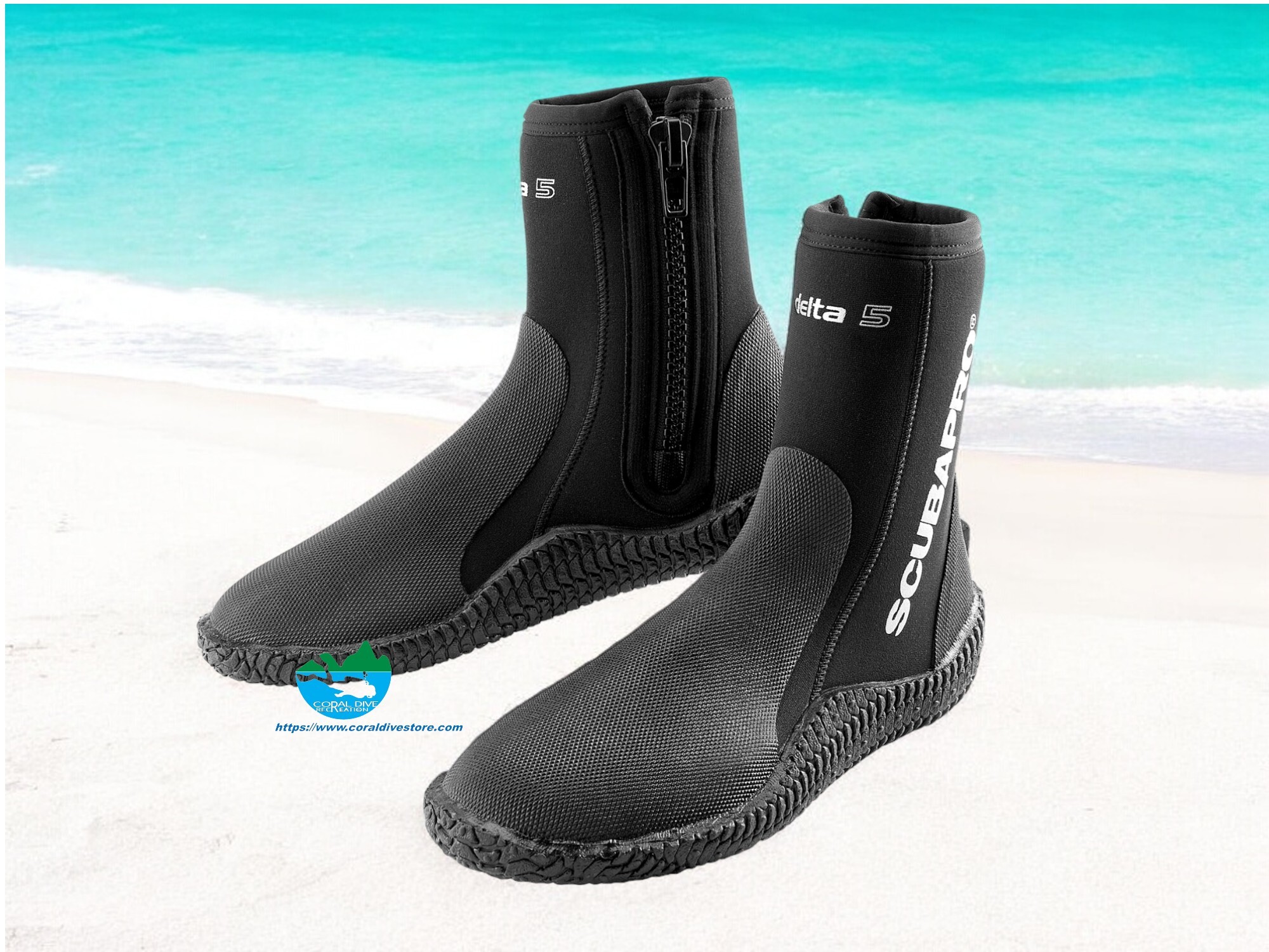 Scarpa Da Sub SCUBAPRO Delta Boot 5mm - Per Acque Fredde E Temperate Con Cerniera Nascosta - Foto 2