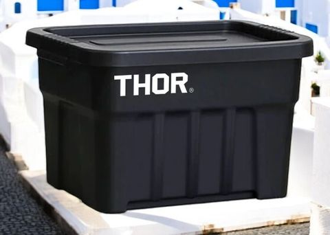 THOR Tote Box With Lid - 22L Durable Storage Container – CORAL