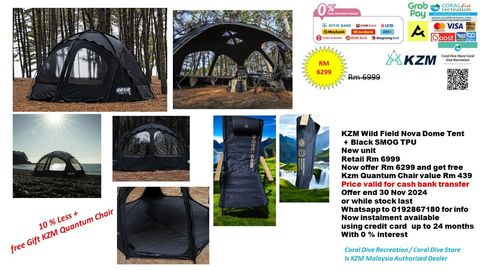 dome tent kzm with free chair quantum