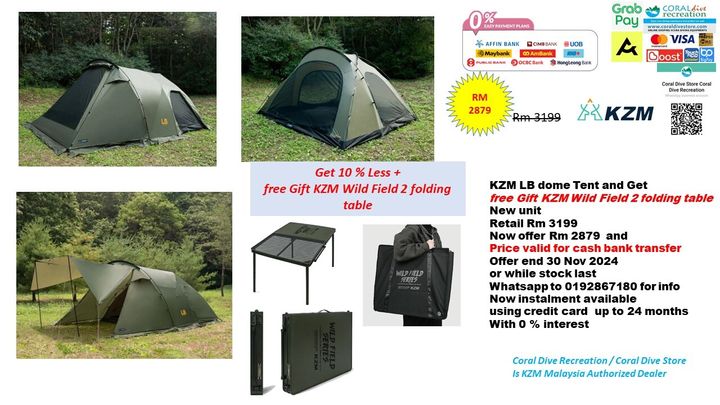 kzm lb tent with free gife table 2