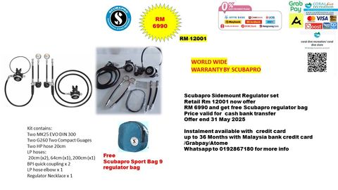 sidemount scubapro regulator