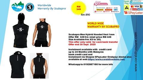 SCUBAPRO HOODED 1MM MEN