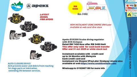 apeks evx 200 wit h octopus