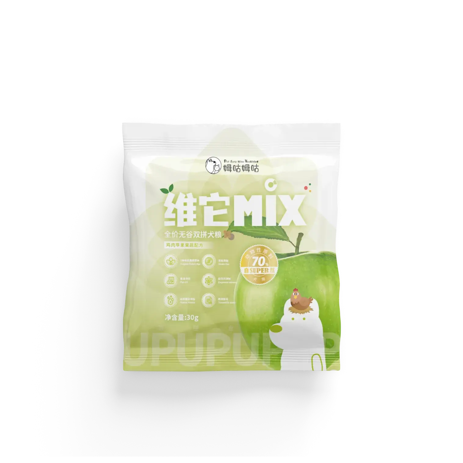 全价膨化双拼粮-鸡肉苹果-犬-试用 拷贝