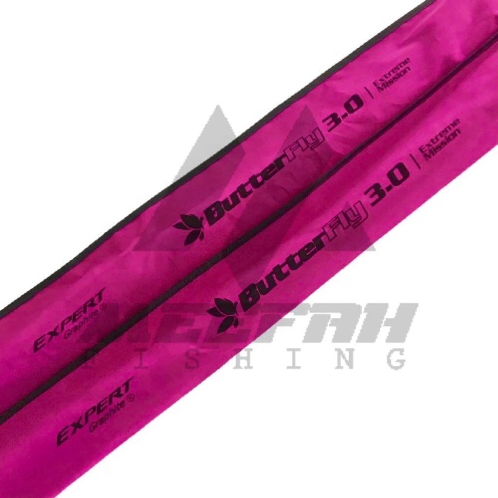 【Meefah Tackle】EXPERT GRAPHITE - BUTTERFLY 3.0 🔥PVC PIPE🔥 - Fishing  Spinning Jigging Rod Joran Pantai Pancing