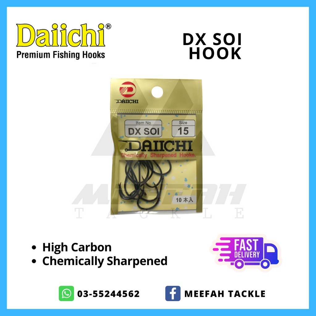 Daiichi DX SOI HOOK Fishing Hook Mata Kail Pancing – Meefah Tackle