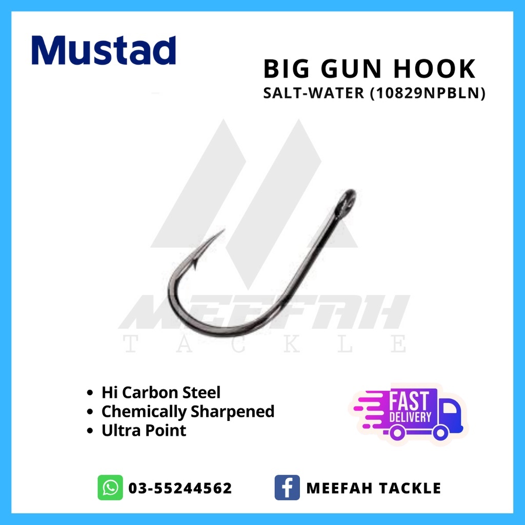 Mustad BigGun Salt-Water Hook ( 10829 NPBLN ) - Fishing Hook Mata Kail  Pancing