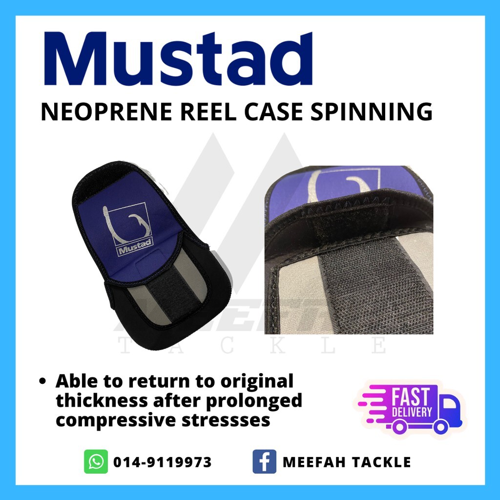 Mustad Neoprene Spinning Reel Case (Large)
